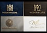 create a modern minimalist author logo for your brand